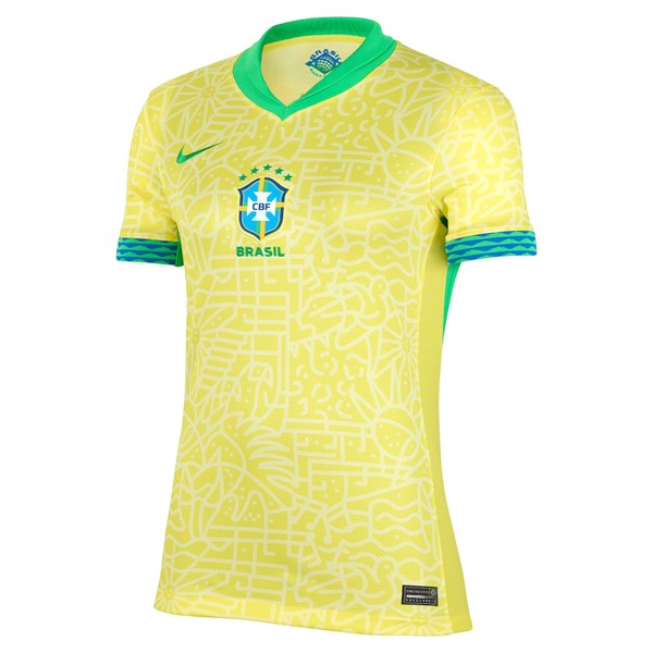 Camiseta Brasil 1ª Mujer 2024